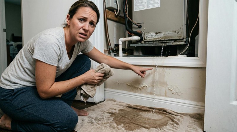 AC leak water damage cost guide — how much can a leaking AC cost you