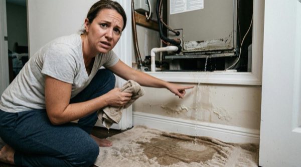AC leaking water inside house - emergency AC leak repair Miami