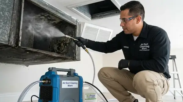 Air duct sanitizing and deodorizing service Miami