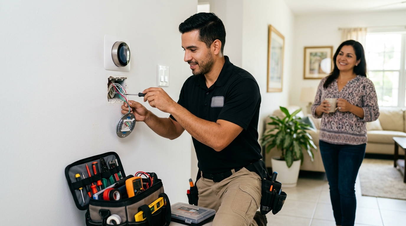 Smart thermostat installation cost in Miami — 2026 pricing guide