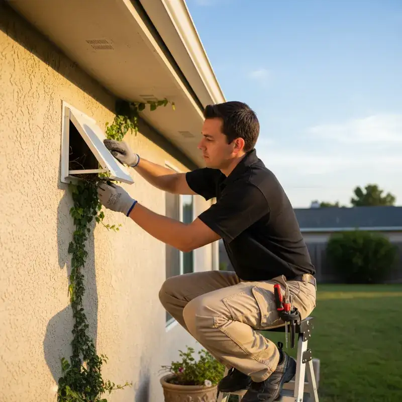Kitchen exhaust fan and range hood repair in a Miami home