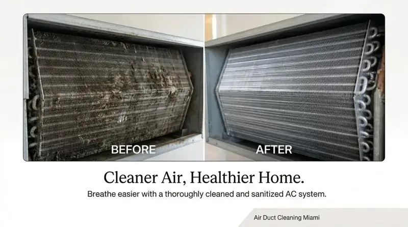 AC coil cleaning cost Miami 2026 — evaporator and condenser coil prices