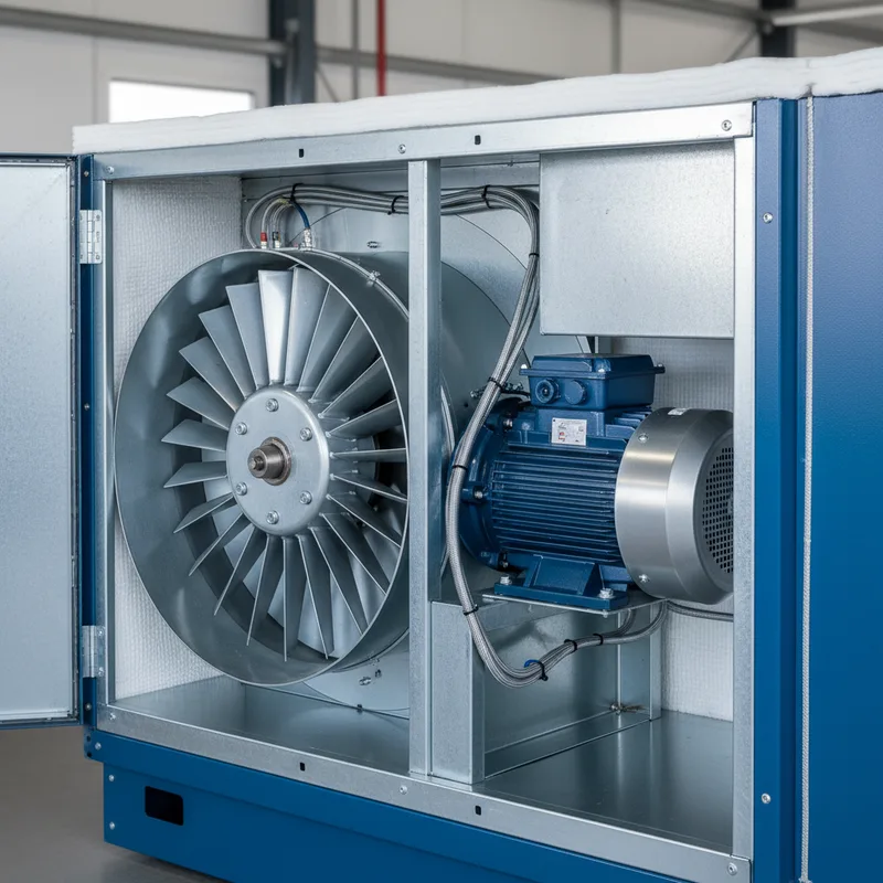 Air handler and blower motor cleaning service